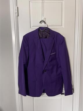 Suit for Men Size XS Purple 2 Pieces M513